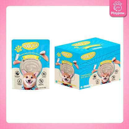 [ยกโหล 12 ซอง] Moochie อาหารเปียกสุนัข มูชี่ สูตร Complete&Balance Nutrition สารอาหารครบถ้วน ปราศจากธัญพืช ไมเ่ติมเกลือ สำหรับลูกสุนัขและสุนัขโต ขนาดซอง 85 กรัม(g.)