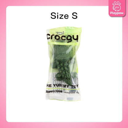 [1 ชิ้น] CROCGY ขนมขัดฟัน สุนัข รูปจระเข้ ครอกกี้  ขนาด 18 กรัม มี 4 รส