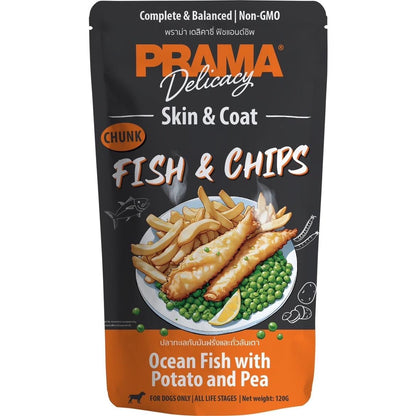 [ยกลัง 48 ซอง] Prama อาหารเปียกสุนัข สูตร Complete and Balanced ขนาด 120 กรัม