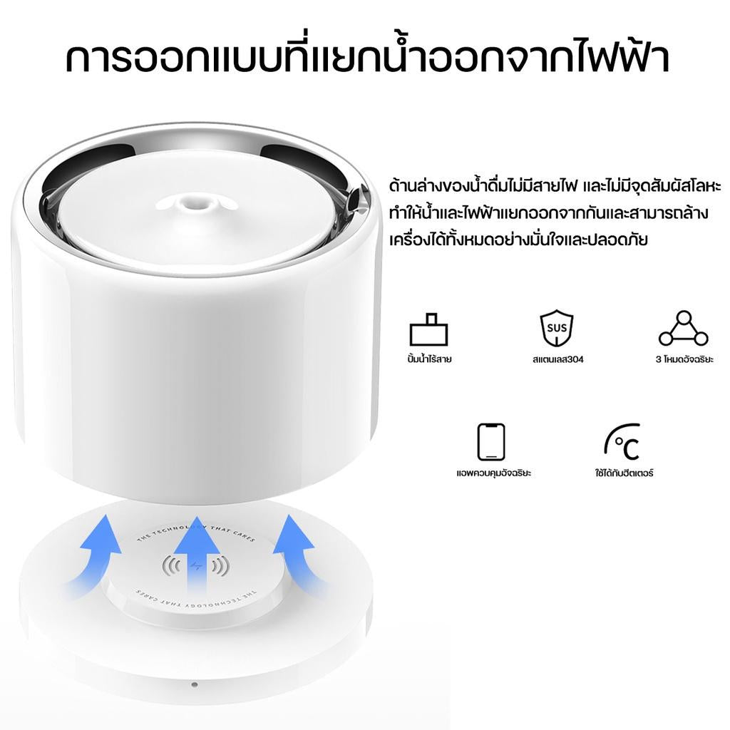 PETKIT Eversweet 3Pro Wireless Water Fountain (Global Version) ประกันศูนย์ไทย1ปี น้ำพุแมวอัตโนมัติ 3โปร ปั๊มน้ำไร้สาย ขนาด 1.8 ลิตร