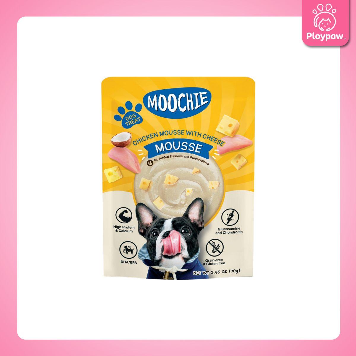 [ยกลัง 48 ซอง] Moochie อาหารเปียกสุนัข มูชี่ สูตร Complete&Balance Nutrition สารอาหารครบถ้วน ปราศจากธัญพืช ไมเ่ติมเกลือ สำหรับลูกสุนัขและสุนัขโต ขนาดซอง 85 กรัม(g.)