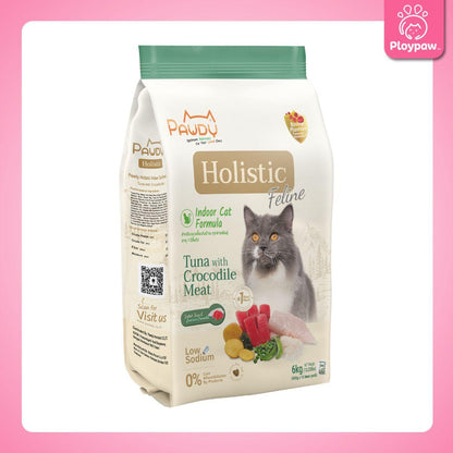 [ยกกระสอบ 6kg.] Pawdy Holistic อาหารเม็ดแมว พอดี้ เกรดพรีเมี่ยม โฮลิสติก ขนาด 6 กิโลกรัม(kg.)