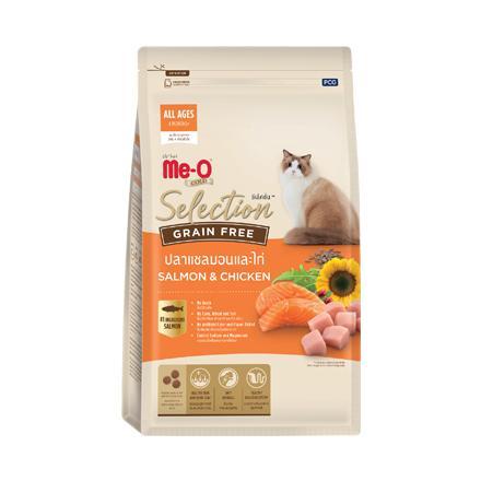 [400g] Me-O Gold Selection Grainfree อาหารแมวมีโอโกลด์ซีเล็คชั่น เกรนฟรี ขนาด 400ก. สำหรับลูกแมวและแมวโต
