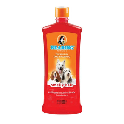 [600ml.] BEARING Tick & Flea Dog Shampoo แชมพูสุนัข แชมพูอาบน้ำสุนัข ขจัดกลิ่นสาบ ขนาด 600 มล.