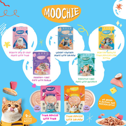 [ยกลัง 48 ซอง] Moochie Pouch มูชี่ อาหารเปียกแมว เพาซ์ 70 กรัม(g.)
