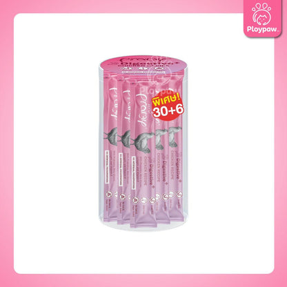[ยกกระปุก 36 ซอง] ขนมแมวเลีย พรามี่ สมูทตี้ Pramy Smoothie Creamy ขนาดซอง 14 กรัม(g.)