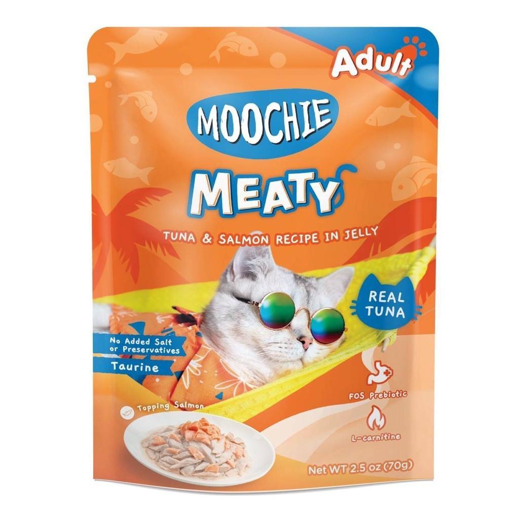 [ยกโหล 12 ซอง] Moochie มูชี่ อาหารเปียกแมว เพาซ์ 70 กรัม(g.)