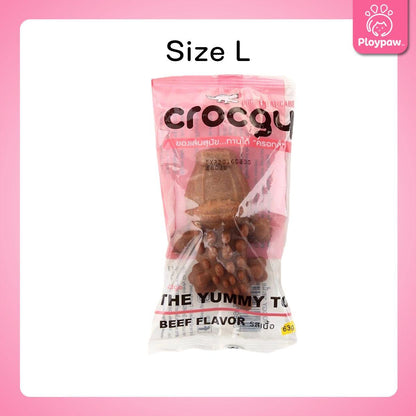 [1 ชิ้น] CROCGY ขนมขัดฟันสุนัข รูปจระเข้ ครอกกี้ ขนาด 63 กรัม มี 4 รส