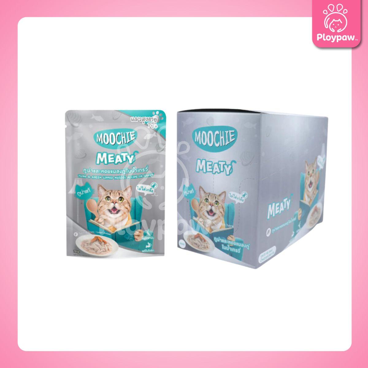 [ยกโหล 12 ซอง] Moochie Pouch มูชี่ อาหารเปียกแมว เพาซ์ 70 กรัม(g.)