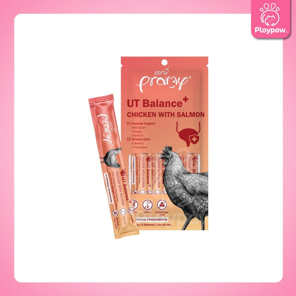 [แพ็ค 4 ซอง] ขนมแมวเลีย พรามี่ สมูทตี้ Pramy Smoothie Creamy ขนาดซอง 14 กรัม(g.)