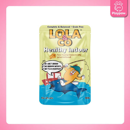 [ยกโหล 12 ซอง-โปรโมชั่นยกโหลแถมฟรี 1 ซอง] LOLA&CO Complete&Balanced อาหารเปียกแมว โลล่าแอนด์โค โภชนาการครบถ้วน ขนาด 80 กรัม