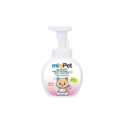 Mini Pet มินิเพ็ท แชมพูอาบแห้งแมว โฟมอาบน้ำแห้ง ไม่ต้องใช้น้ำ ขนาด 330 มล.(ml.)