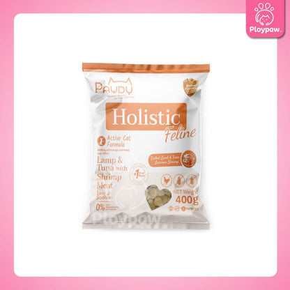 [ถุงแบ่ง 400g.] Pawdy Holistic อาหารเม็ดแมว พอดี้ เกรดพรีเมี่ยม โฮลิสติก ขนาด 400 กรัม(g.)