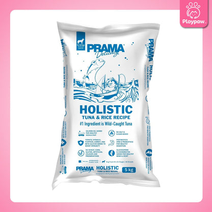 [ถุงแบ่งฯ 5 kg.] PRAMA Holistic อาหารสุนัข พราม่า อาหารสุนัขสูตรครบถ้วนโปรตีนสูง ปราศจากกลูเตน ขนาดถุง 1.2 กก.(kg.)