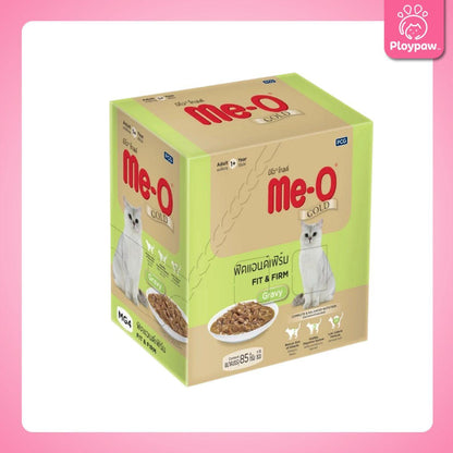 [ยกโหล 12 ซอง] Me-o Gold อาหารเปียกแมว มีโอ โกลด์ สูตร Complete & Balanced ขนาด 85 กรัม