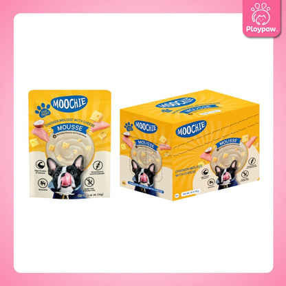 [ยกโหล 12 ซอง] Moochie อาหารเปียกสุนัข มูชี่ สูตร Complete&Balance Nutrition สารอาหารครบถ้วน ปราศจากธัญพืช ไมเ่ติมเกลือ สำหรับลูกสุนัขและสุนัขโต ขนาดซอง 85 กรัม(g.)
