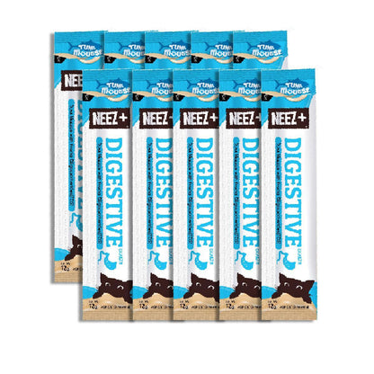 [แพ็ค 10 ซอง] Neez+ Mousse ขนมแมวเลียนีซพลัส เนื้อเนียนนุ่ม สำหรับแมว 2 เดือนขึ้นไป ขนาด 12 กรัม(g.)