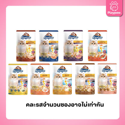 [ยกโหล 12 ซอง] Kaniva Pouch อาหารเปียกแมว คานิว่า แบบซอง ขนาด 70 กรัม(g.)