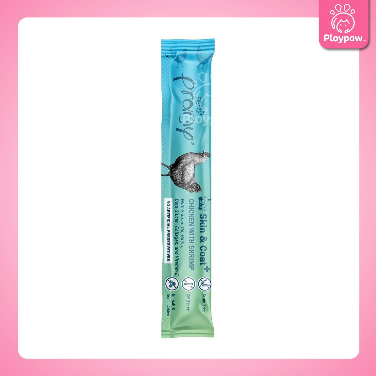 [ปลีก 1 ซอง] ขนมแมวเลีย พรามี่ สมูทตี้ Pramy Smoothie Creamy ขนาดซอง 14 กรัม(g.)