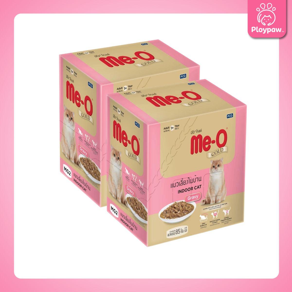 [ยกลัง 24 ซอง] Me-o Gold อาหารเปียกแมว มีโอ โกลด์ สูตร Complete & Balanced ขนาด 85 กรัม