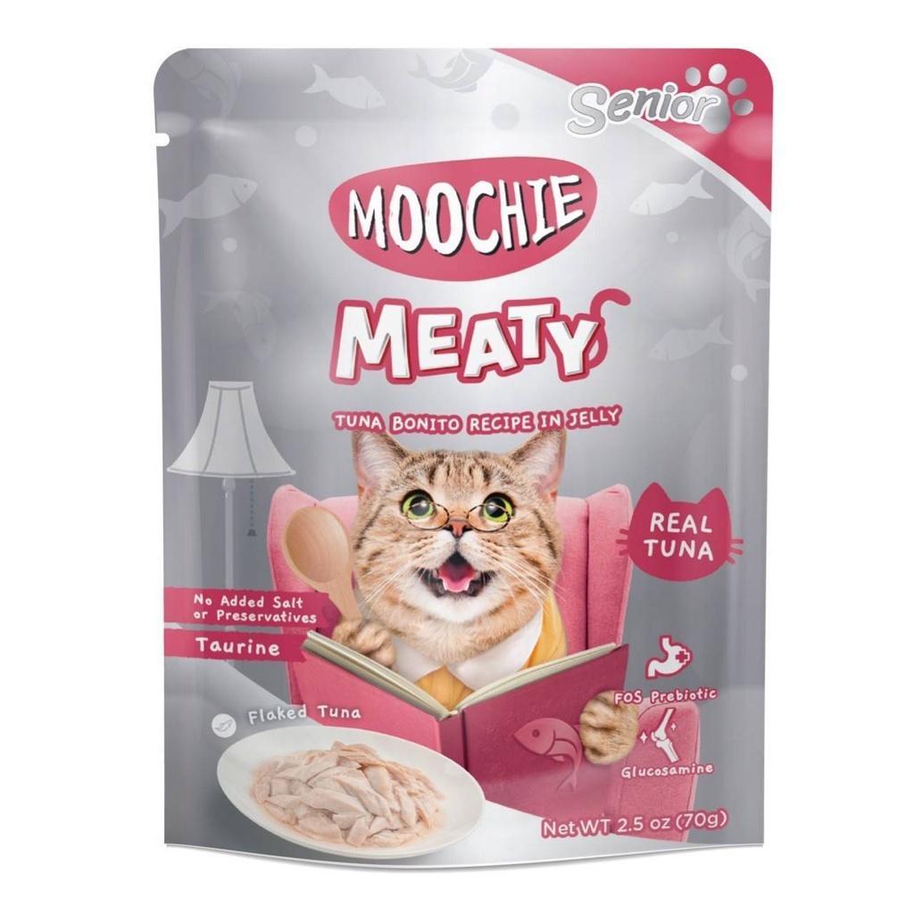 [ยกโหล 12 ซอง] Moochie มูชี่ อาหารเปียกแมว เพาซ์ 70 กรัม(g.)