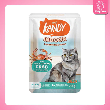 [ปลีก 1 ซอง] Kandy Pouch อาหารเปียกแมว แคนดี้ ผลิตจากปลาเนื้อขาว ขนาดซอง 70 กรัม(g.)