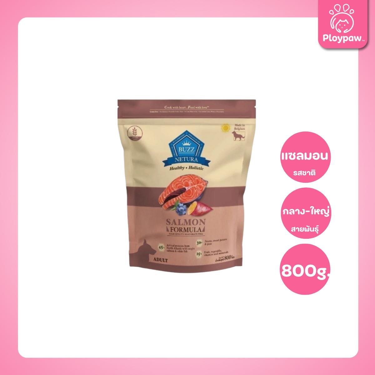 [800g.] Buzz Netura Holistic อาหารสุนัข โฮลิสติก เกรนฟรี บัซซ์ สำหรับสุนัขทุกสายพันธุ์ ขนาด 800 กรัม อาหาร  ลูกสุนัข