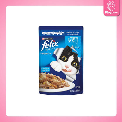 [ยกโหล 12 ซอง] Felix เฟลิกซ์ อาหารเปียกแมว ขนาด 85 กรัม