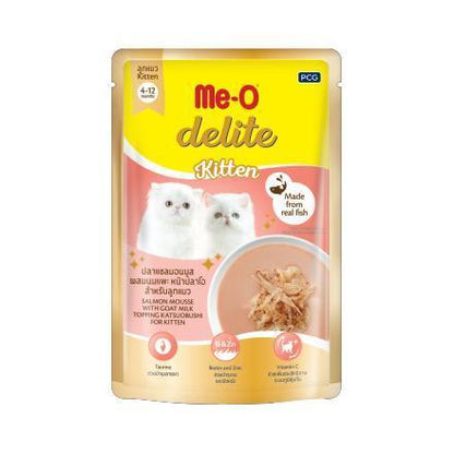 [ยกโหล 12 ซอง] Me-O Delite อาหารแมวเปียก มีโอ ดีไลท์ ขนาด 70 กรัม(g)