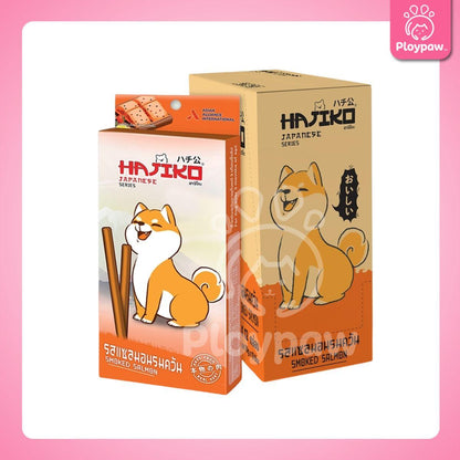 [ยกลัง 12 กล่อง] Hajiko ขนมเส้นนิ่มสุนัข ฮาจิโกะ ขนมแบบแท่งสติ๊ก ผลิตจากเนื้อสัตว์แท้ ขนาด 70 กรัม(g.)