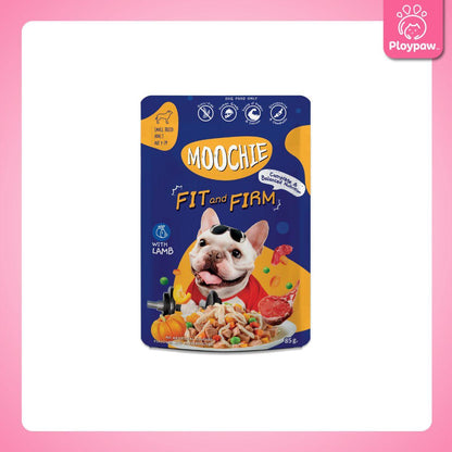 [ยกลัง 48 ซอง] Moochie อาหารเปียกสุนัข มูชี่ สูตร Complete&Balance Nutrition สารอาหารครบถ้วน ปราศจากธัญพืช ไมเ่ติมเกลือ สำหรับลูกสุนัขและสุนัขโต ขนาดซอง 85 กรัม(g.)