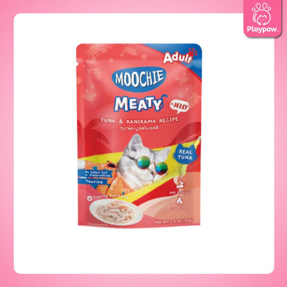 [ยกลัง 48 ซอง] Moochie Pouch มูชี่ อาหารเปียกแมว เพาซ์ 70 กรัม(g.)