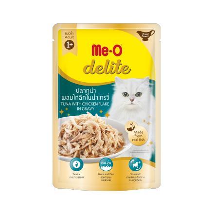 [ปลีก 1 ซอง] Me-O Delite อาหารแมวเปียก มีโอ ดีไลท์ ขนาด 70 กรัม(g)