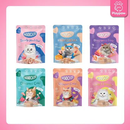 [ยกลัง 48 ซอง] Moochie Pouch มูชี่ อาหารเปียกแมว เพาซ์ 70 กรัม(g.)