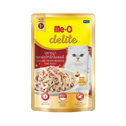 [ปลีก 1 ซอง] Me-O Delite อาหารแมวเปียก มีโอ ดีไลท์ ขนาด 70 กรัม(g)