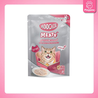 [ยกลัง 48 ซอง] Moochie Pouch มูชี่ อาหารเปียกแมว เพาซ์ 70 กรัม(g.)