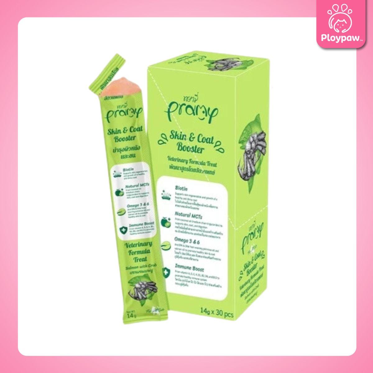 [ยกกล่อง 30 ซอง] Pramy แมวเลียพรามี่ วิตามินในรูปแบบแมวเลีย ขนาดซอง 14 กรัม