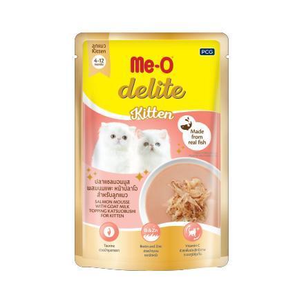 [ปลีก 1 ซอง] Me-O Delite อาหารแมวเปียก มีโอ ดีไลท์ ขนาด 70 กรัม(g)