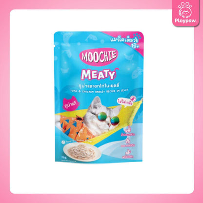 [ยกลัง 48 ซอง] Moochie Pouch มูชี่ อาหารเปียกแมว เพาซ์ 70 กรัม(g.)