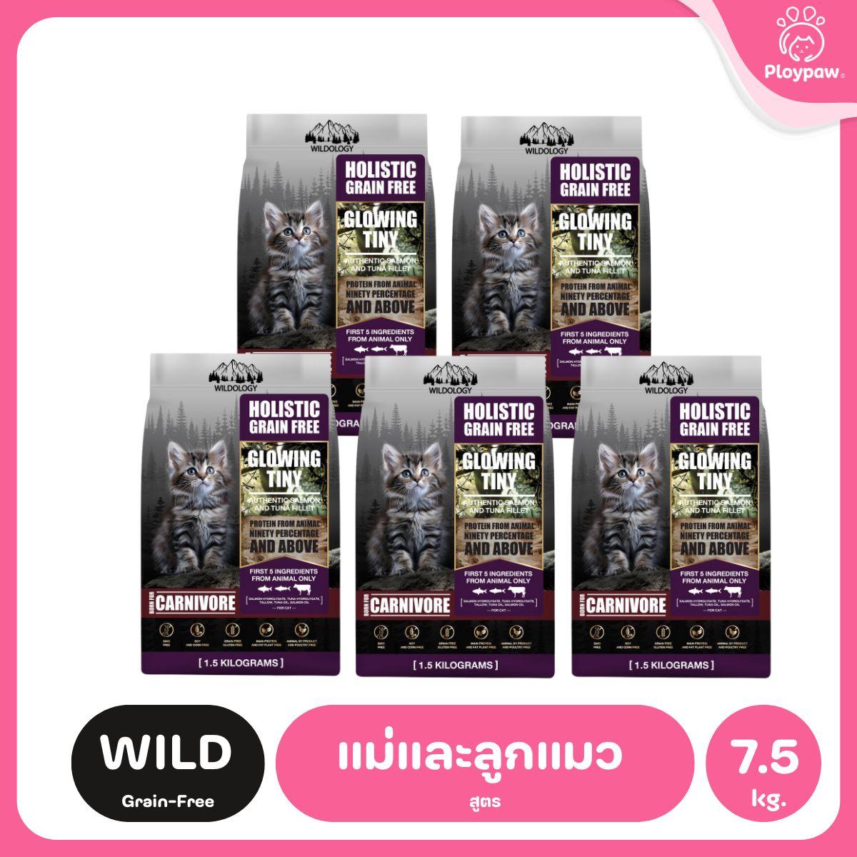 Petheria [ยกแพ็ค 5 ถุง*1.5kg] อาหารแมวเพ็ทเทอเรีย โปรตีนจากปลา บำรุงขนสวย ลูบไม่ติดมือ ขนาด 1.5 กก. 12 สูตร