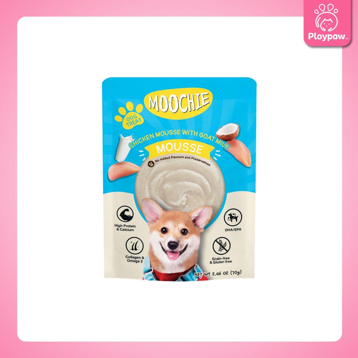 [ยกลัง 48 ซอง] Moochie อาหารเปียกสุนัข มูชี่ สูตร Complete&Balance Nutrition สารอาหารครบถ้วน ปราศจากธัญพืช ไมเ่ติมเกลือ สำหรับลูกสุนัขและสุนัขโต ขนาดซอง 85 กรัม(g.)