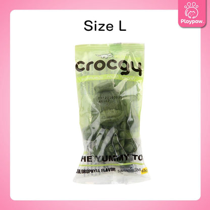 [1 ชิ้น] CROCGY ขนมขัดฟันสุนัข รูปจระเข้ ครอกกี้ ขนาด 63 กรัม มี 4 รส