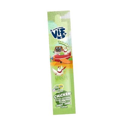 [ขายปลีก] Vif Soft Cream ขนมแมวเลียวิฟ ผลิตจากวัตถุดิบธรรมชาติ ไม่ใส่เกลือ ขนาดซอง 15 กรัม
