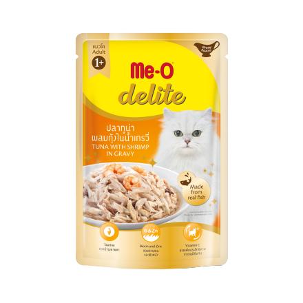 [ปลีก 1 ซอง] Me-O Delite อาหารแมวเปียก มีโอ ดีไลท์ ขนาด 70 กรัม(g)