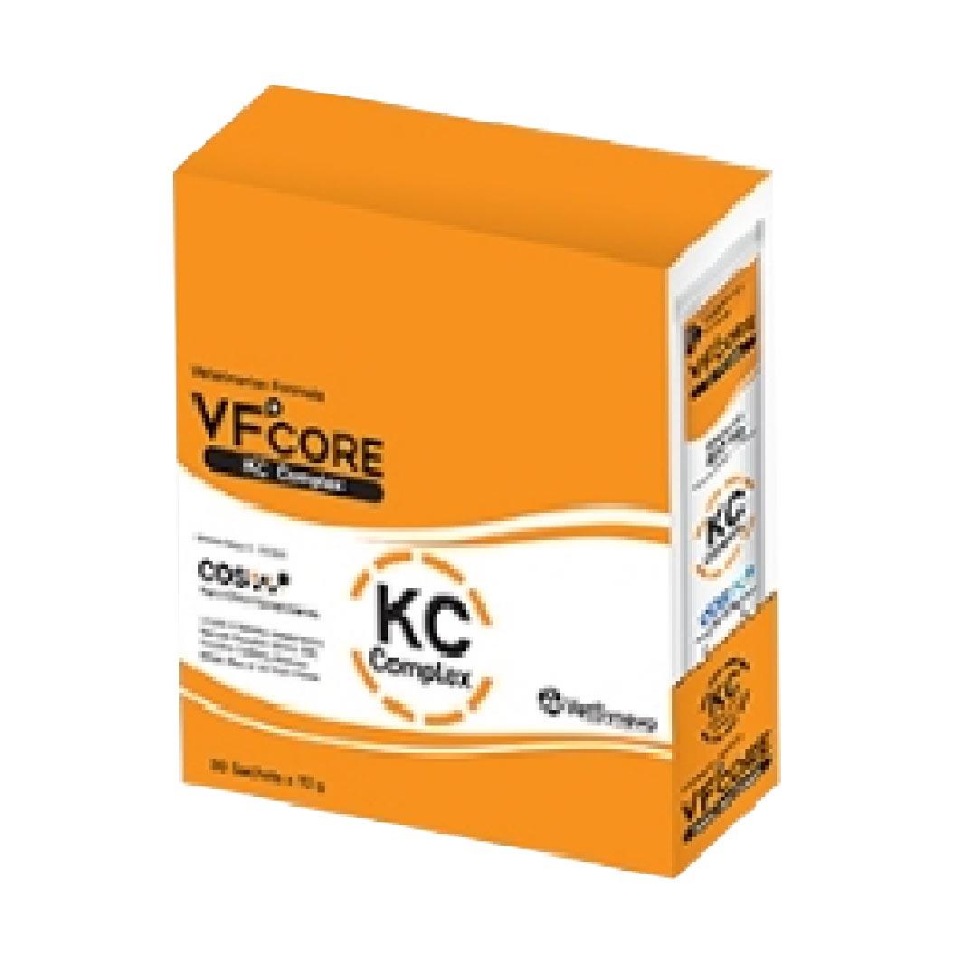 [ยกกล่อง 30 ซอง] VF+ Core ขนมแมวเลีย วีเอฟพลัสคอร์ วิตามินรูปแบบแมวเลีย ขนาดซอง 12 กรัม