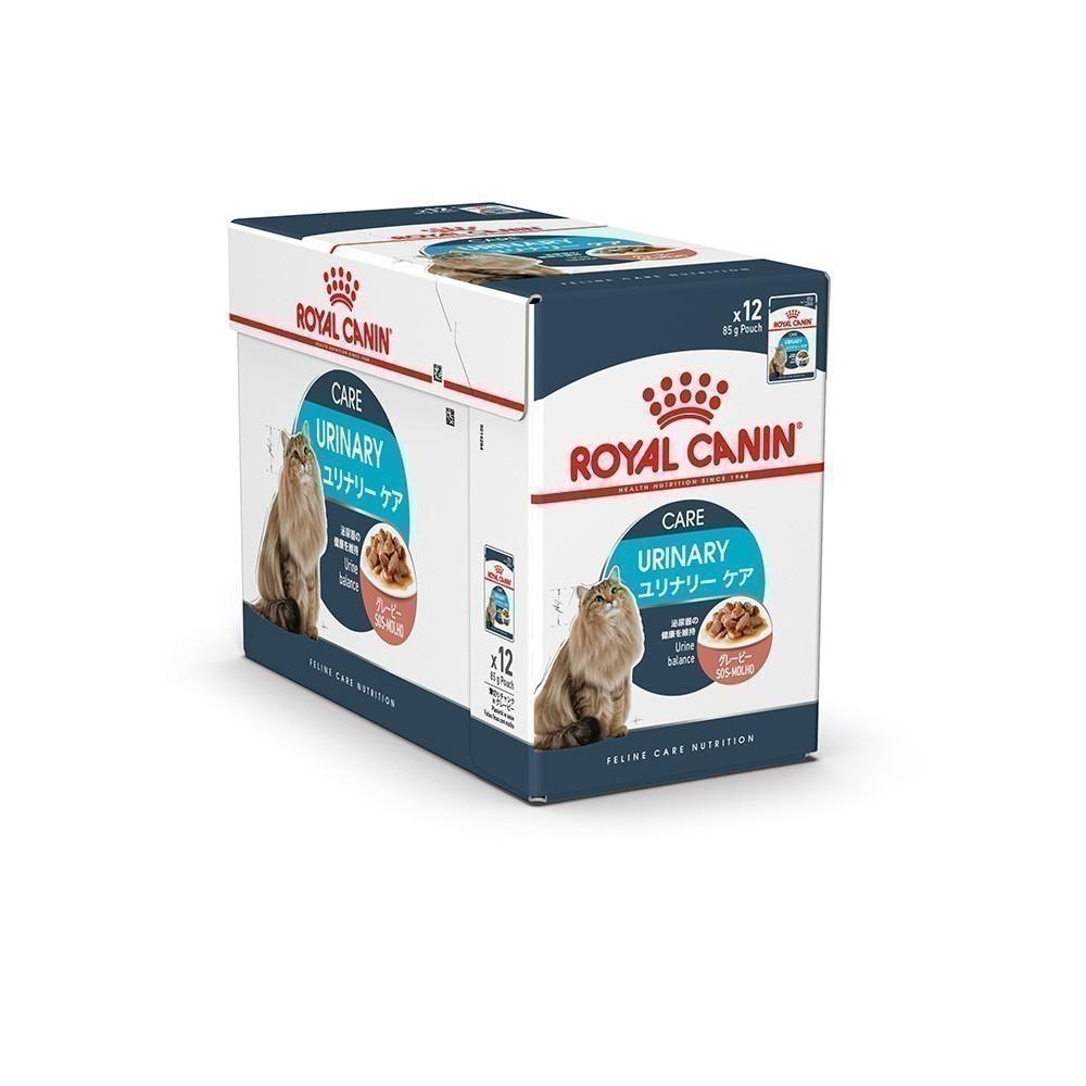 [ยกกล่อง 12 ซอง] Royal Canin Urinary Care Pouch Gravy อาหารเปียกแมวโต ดูแลระบบทางเดินปัสสาวะ อายุ 12 เดือนขึ้นไป (ซอสเกรวี่, Wet Cat Food, โรยัล คานิน)