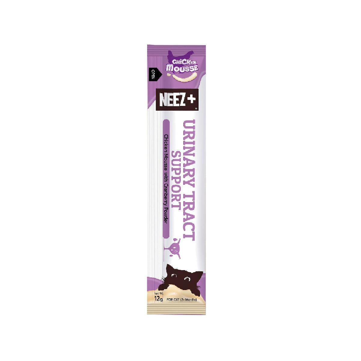 [แพ็ค 10 ซอง] Neez+ Mousse ขนมแมวเลียนีซพลัส เนื้อเนียนนุ่ม สำหรับแมว 2 เดือนขึ้นไป ขนาด 12 กรัม(g.)