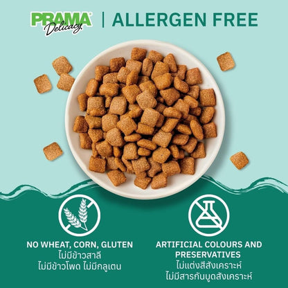 [แพ็ค 3 ถุง*1.2 kg.] PRAMA Holistic อาหารสุนัข พราม่า อาหารสุนัขสูตรครบถ้วนโปรตีนสูง ปราศจากกลูเตน ขนาดถุง 1.2 กก.(kg.) จำนวน 3 ถุง