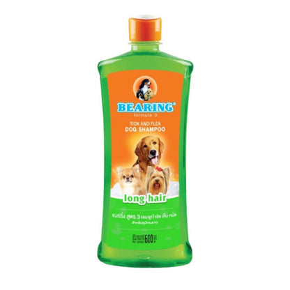 [600ml.] BEARING Tick & Flea Dog Shampoo แชมพูสุนัข แชมพูอาบน้ำสุนัข ขจัดกลิ่นสาบ ขนาด 600 มล.