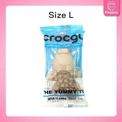 [1 ชิ้น] CROCGY ขนมขัดฟันสุนัข รูปจระเข้ ครอกกี้ ขนาด 63 กรัม มี 4 รส